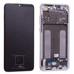 Pantalla completa con marco Xiaomi Mi 9 Lite Plata *ORIGINAL*