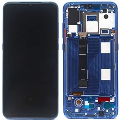 Pantalla completa Mi 9 SE con marco azul *ORIGINAL*