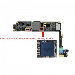 Chip IC de Audio Buzzer / Manos Libres para IPhone 7 / 7 Plus