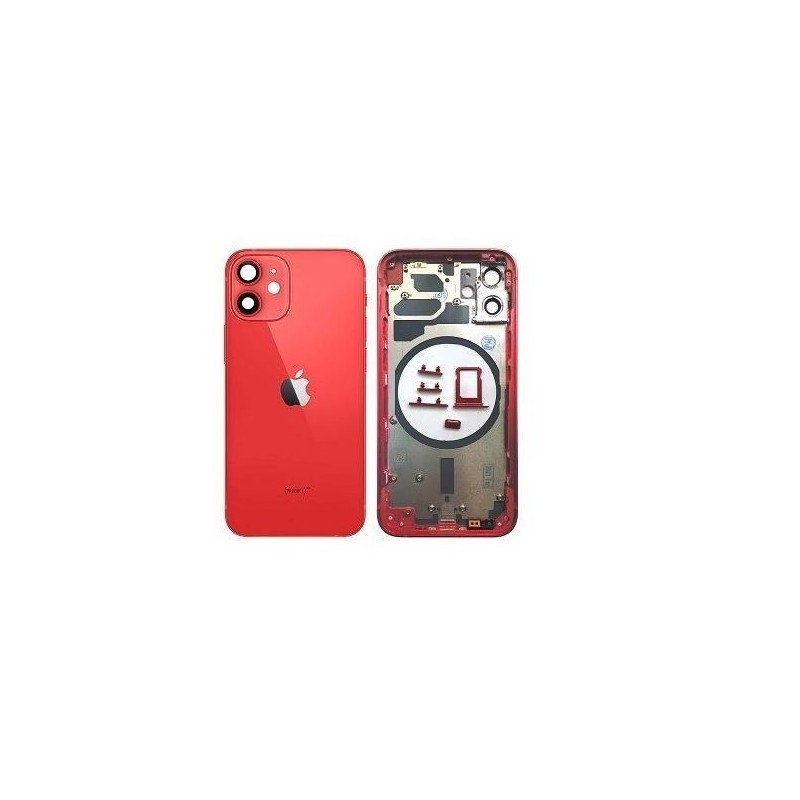 Chasis sin componentes iPhone 12 Mini ROJO