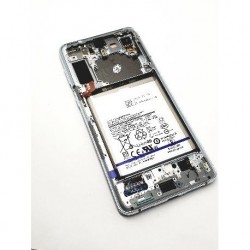 Pantalla con marco original Samsung S21 + G996 *PLATA*
