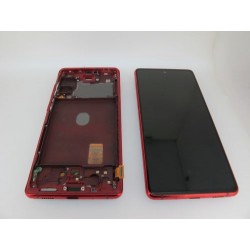 Pantalla Con Marco Rojo  Samsung S20 FE 5G (G781) *ORIGINAL*