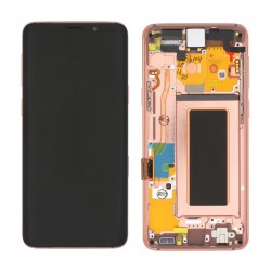 Pantalla con marco dorado para Samsung S9 G960F *ORIGINAL*
