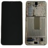 Pantalla con marco Blanco/Beige Samsung S23 S911 *ORIGINAL*