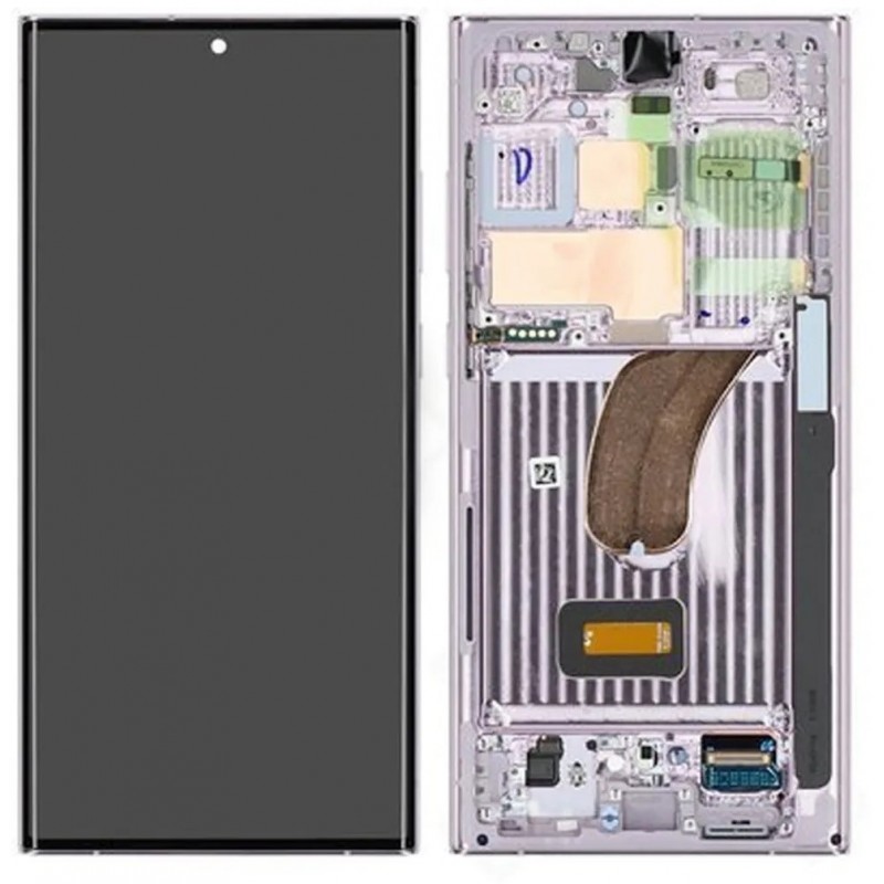 Pantalla con marco Rosa Samsung S23 Ultra S918 *ORIGINAL*