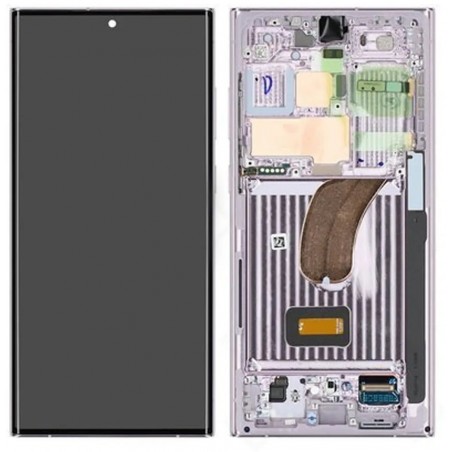 Pantalla con marco Rosa Samsung S23 Ultra S918 *ORIGINAL*