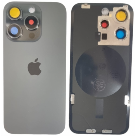 Tapa trasera iPhone 15 Pro Max TITANIO NEGRO