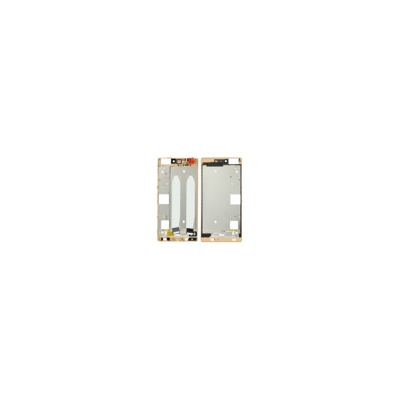 Marco frontal display color dorado para Huawei Ascend P8