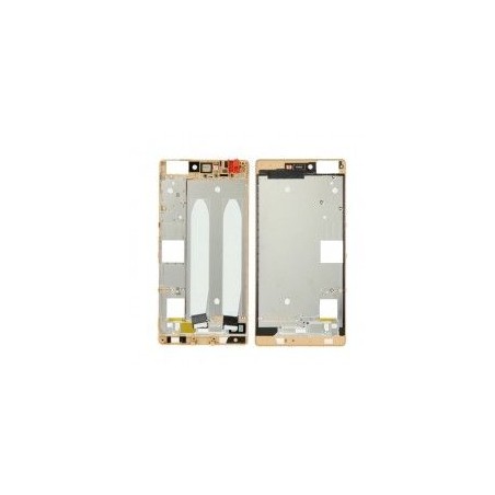 Marco frontal display color dorado para Huawei Ascend P8
