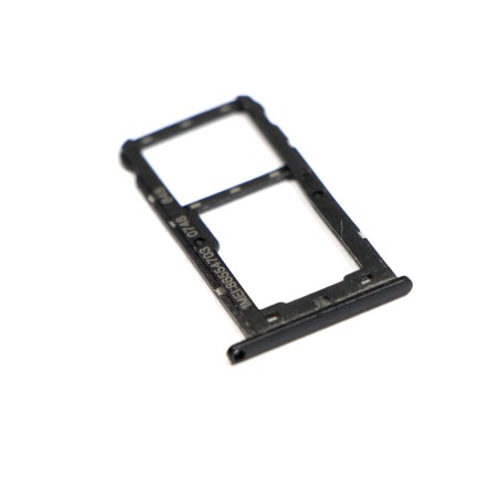 Bandeja porta tarjeta Sim y MicroSD para Huawei Y6 Pro 2017 / Enjoy 7 / P9 Lite Mini - Negro