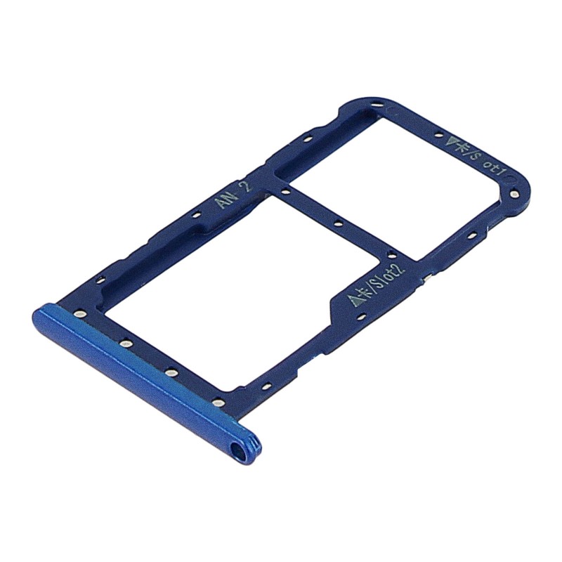 Bandeja porta tarjeta Sim y MicroSD para Huawei P20 Lite Azul