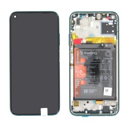 Pantalla Huawei P40 lite verde con marco y batería ORIGINAL