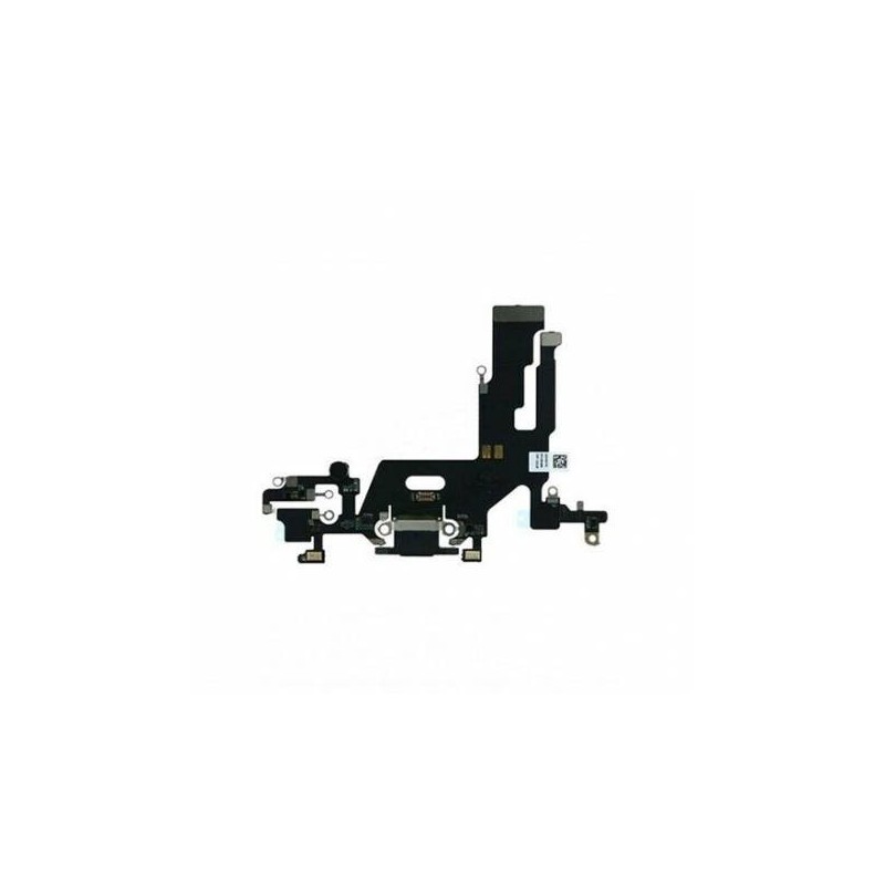 Flex Conector de Carga y Microfono iPhone 11 Negro